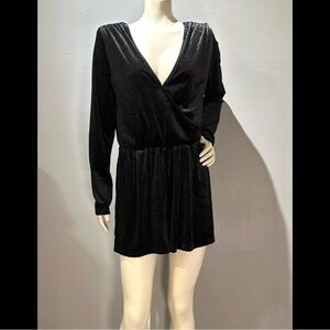 Wild Fable Black Long Sleeve Romper